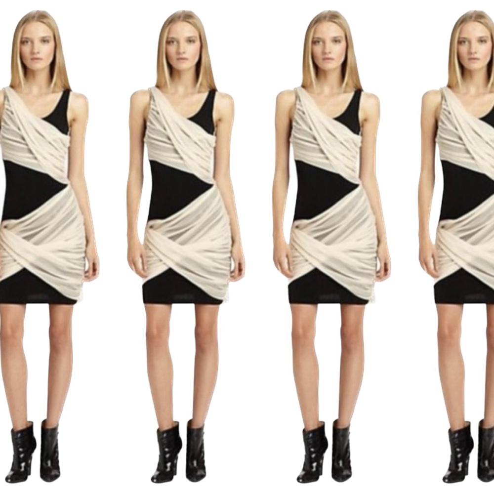 ALICE & OLIVIA | 0 / XS | Shelly Criss Cross Sleeveless Zip Goddess Wrap Dress